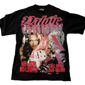 VALOIR NO LAWS! New fire brand that just dropped sold out ever!Black Graphic Tee